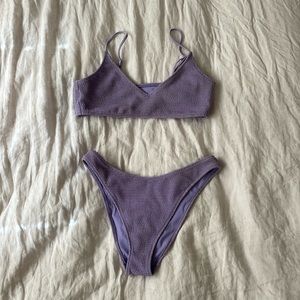 Pacsun lilac cheeky bikini swimsuit two piece